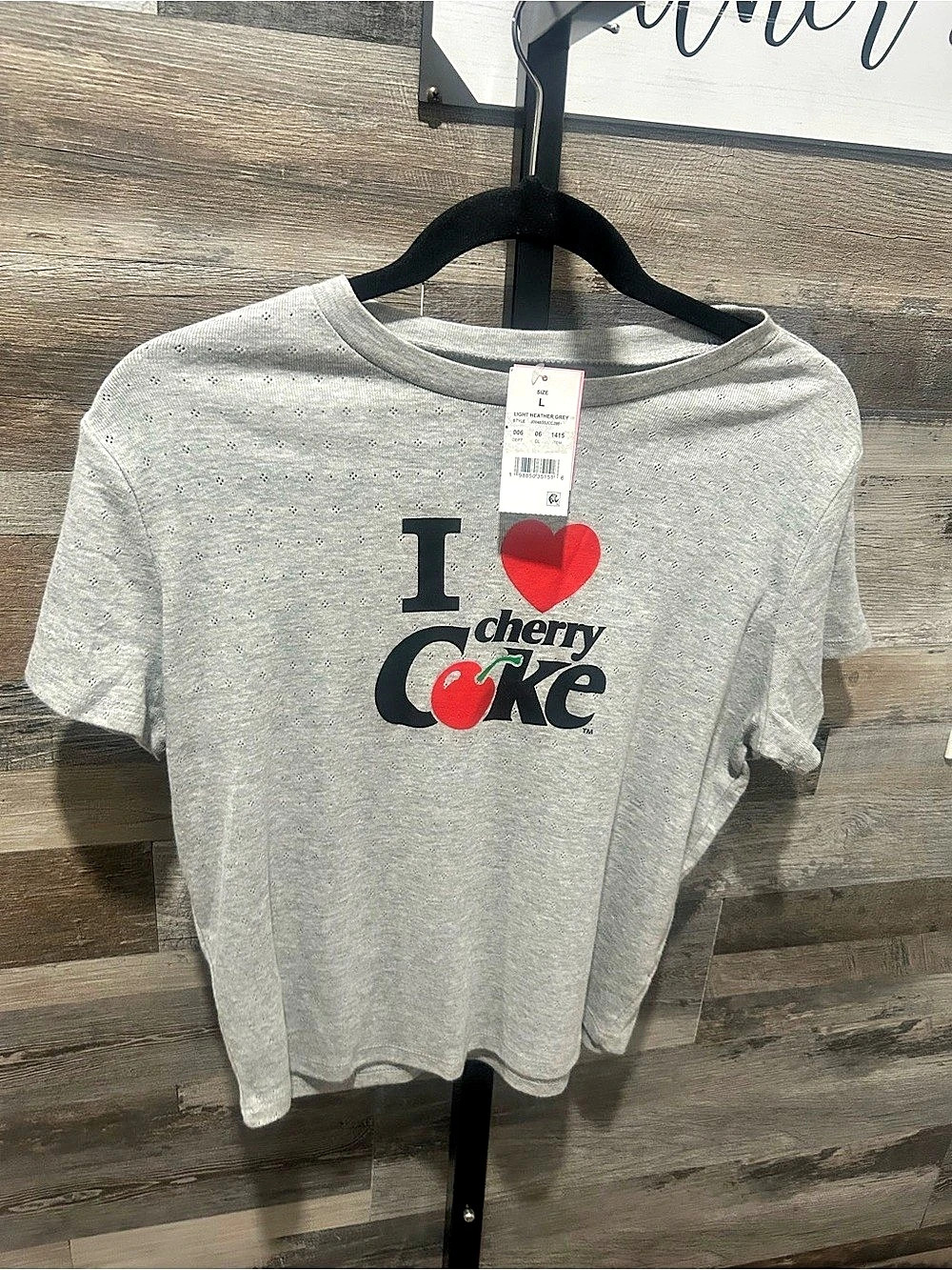 Coca-Cola Women's Coca-Cola Cherry Coke Heart Cherry Short Sleeve Graphic